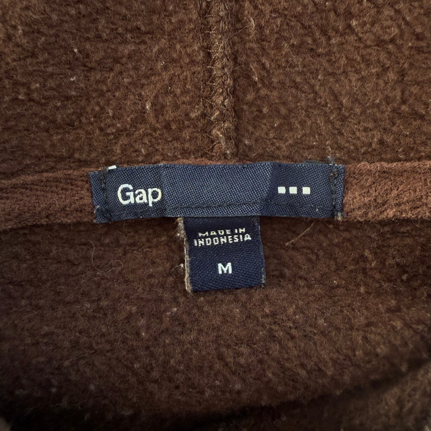 Y2K Brown Gap Hoodie - L