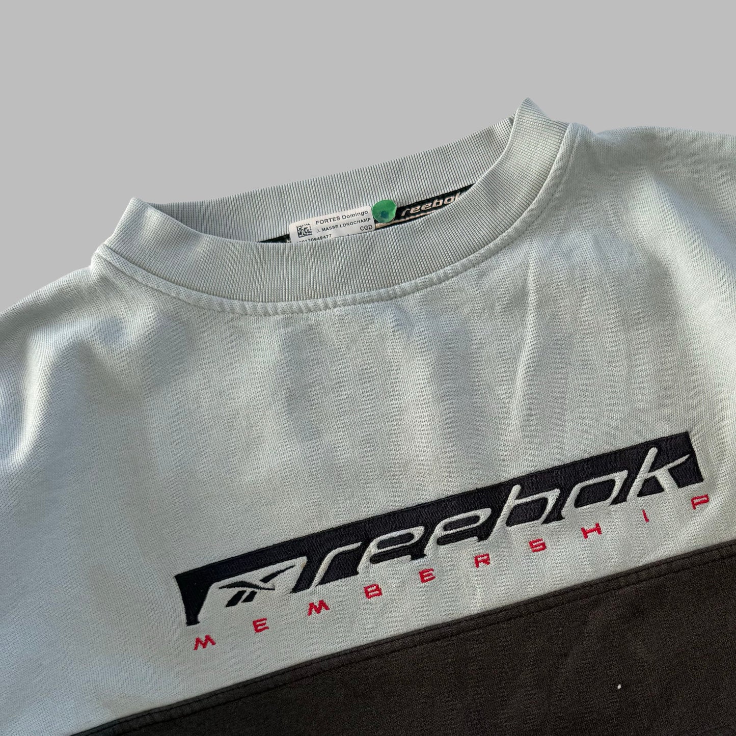 90s Reebok Striped Sweatshirt - L