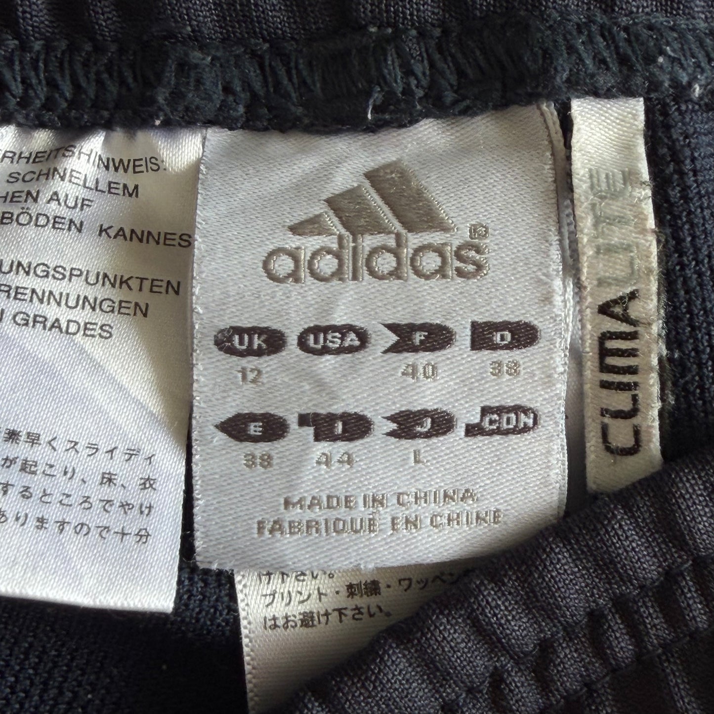 Y2K Adidas Three Stripe Wide Leg Active Track Pants - M