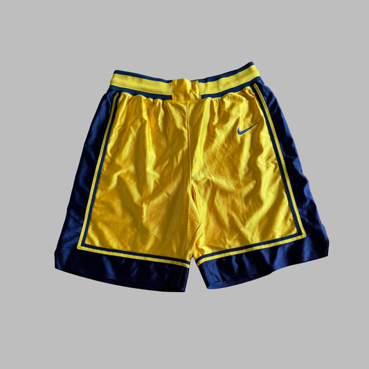 Y2K Nike Panelled Heavyweight Basketball Shorts - S