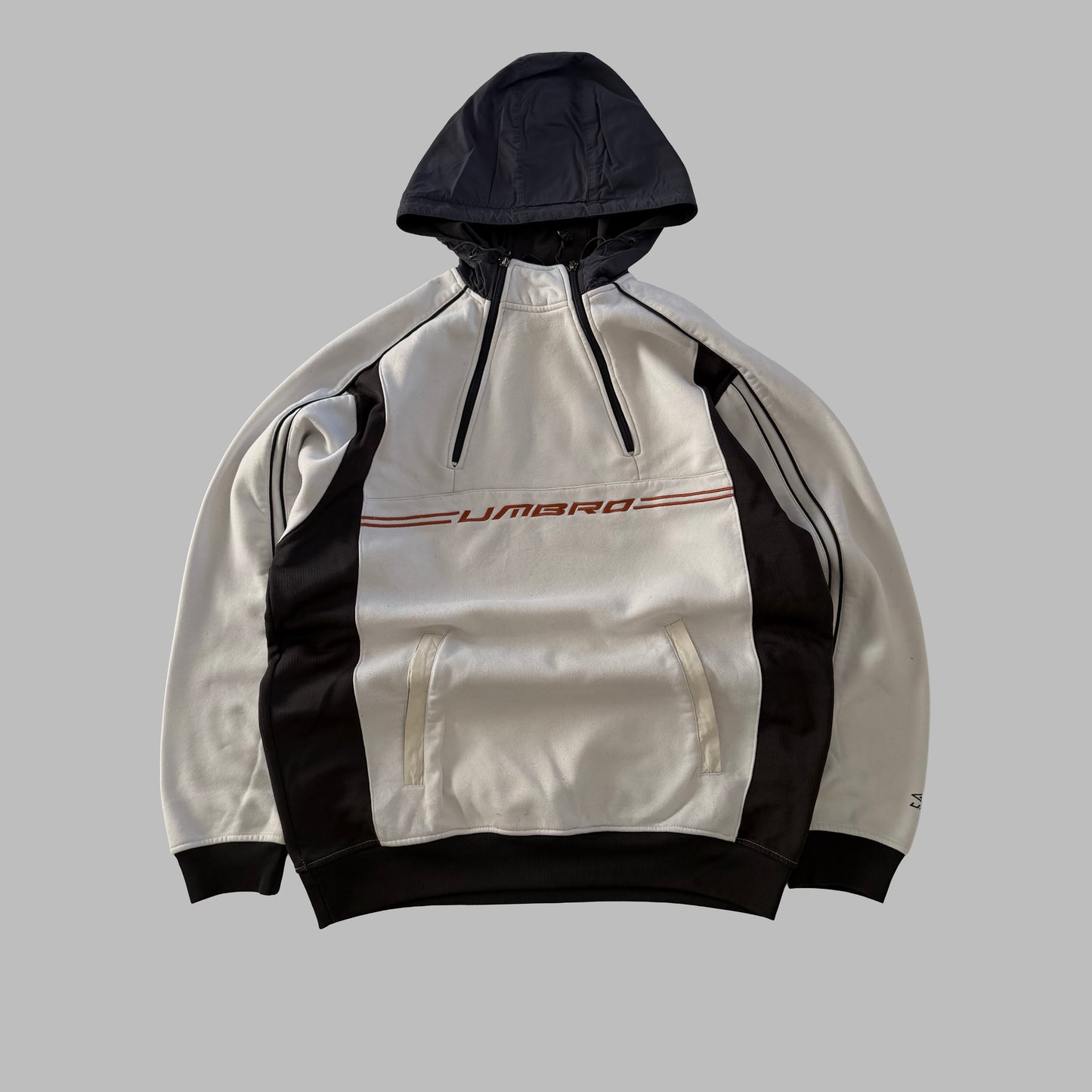 Y2K Umbro Panelled Hoodie - L