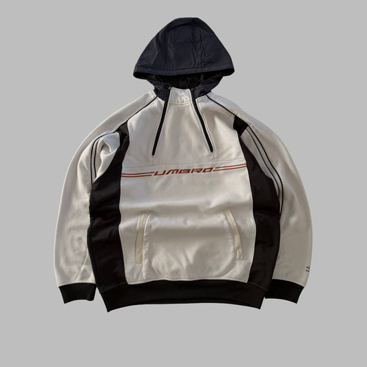 Y2K Umbro Panelled Hoodie - L