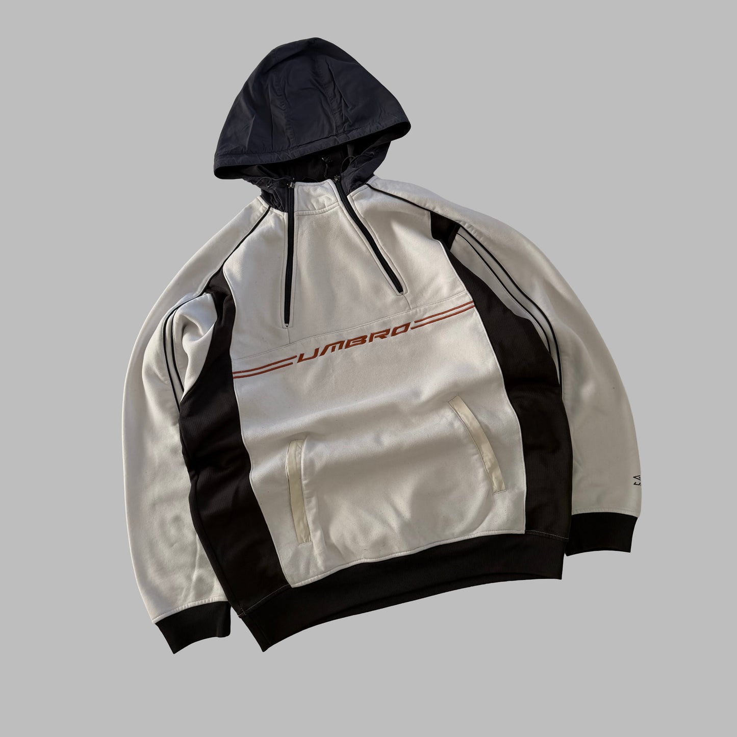 Y2K Umbro Panelled Hoodie - L