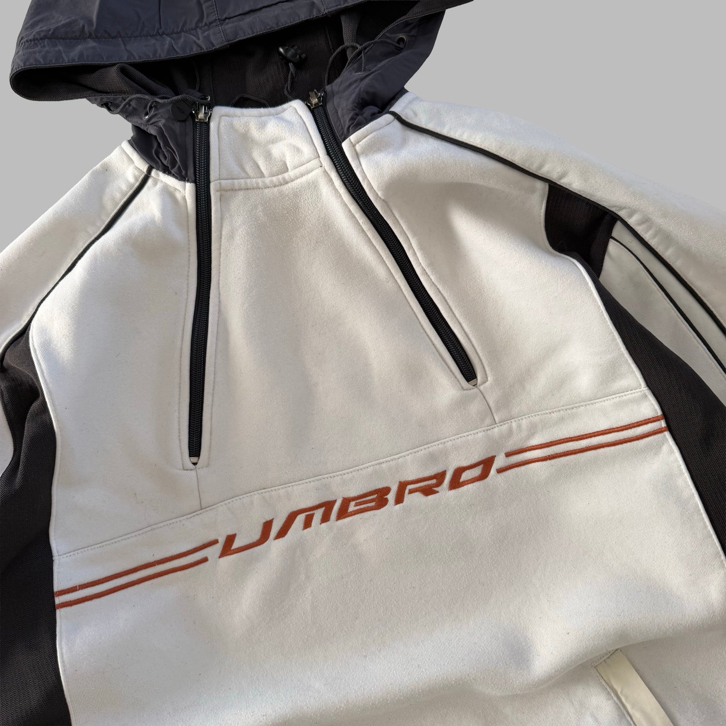 Y2K Umbro Panelled Hoodie - L