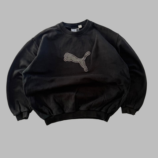 Y2K Puma Embroidered Sweatshirt - L