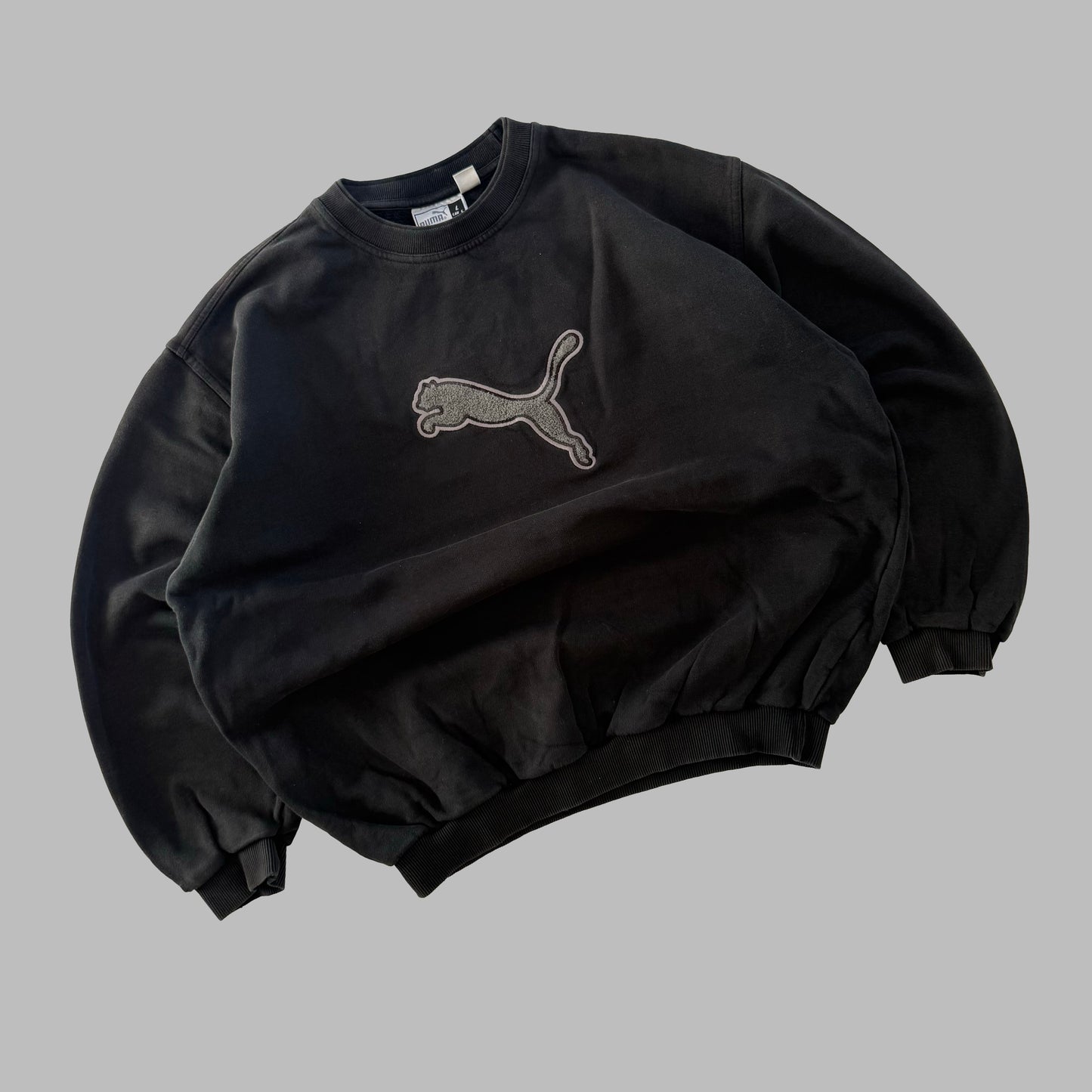 Y2K Puma Embroidered Sweatshirt - L