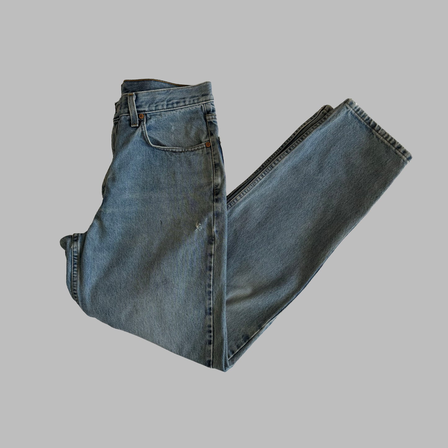 90s Levis 550 Paper Tag Wide Leg Jeans - 34 x 32