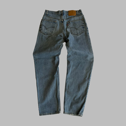 90s Levis 550 Paper Tag Wide Leg Jeans - 34 x 32
