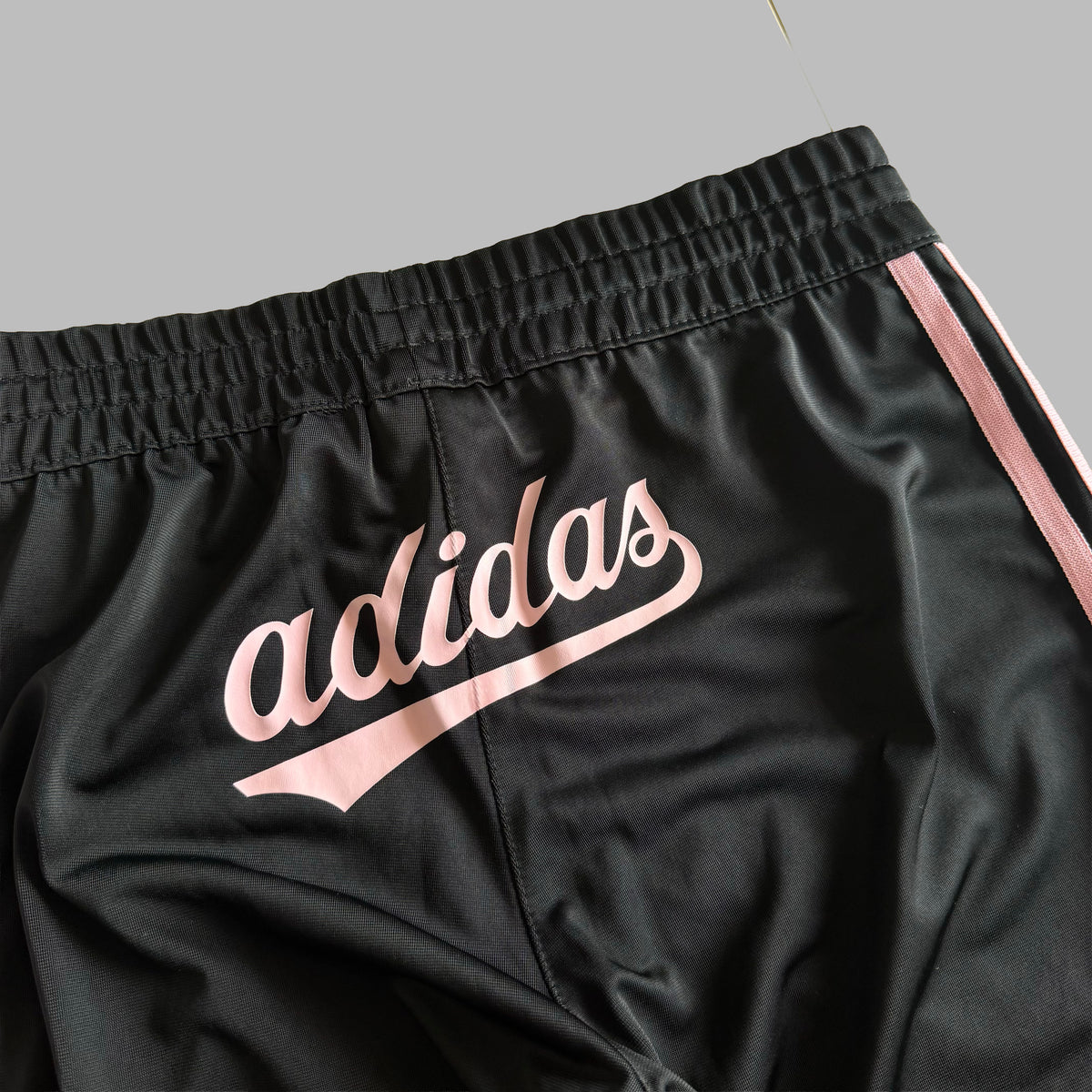 Y2K Adidas Three Stripe Straight Leg Track Pants - S
