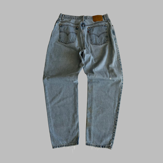 90s Levis 550 Paper Tag Wide Leg Jeans - 30"