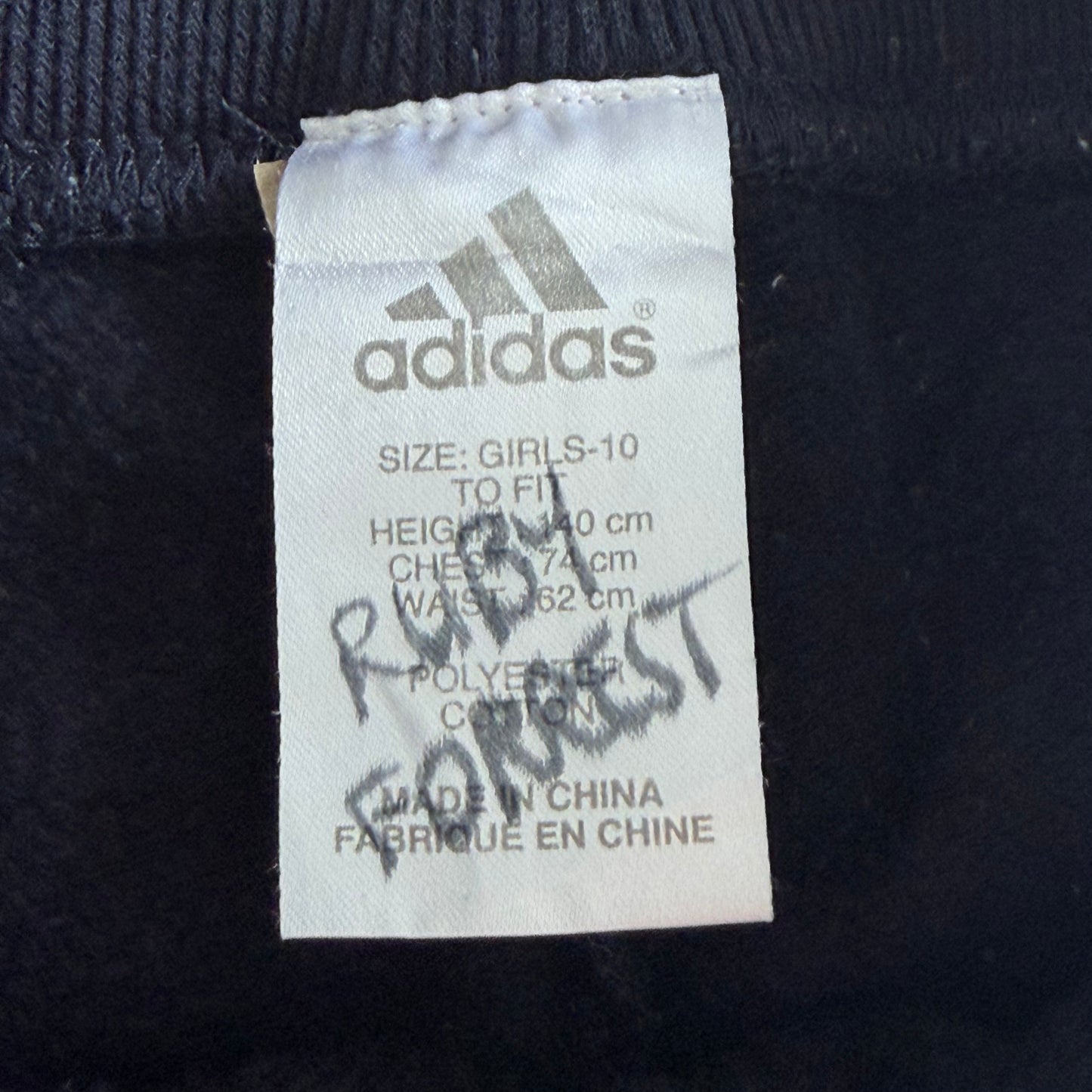 Y2K Adidas Three Stripe Straight Leg Track Pants - XS