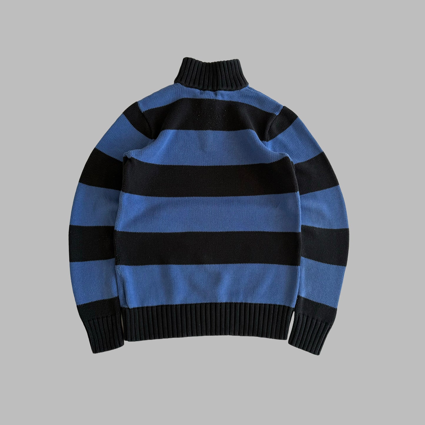 90s Polo Ralph Lauren Stirped Quarter Zip - S