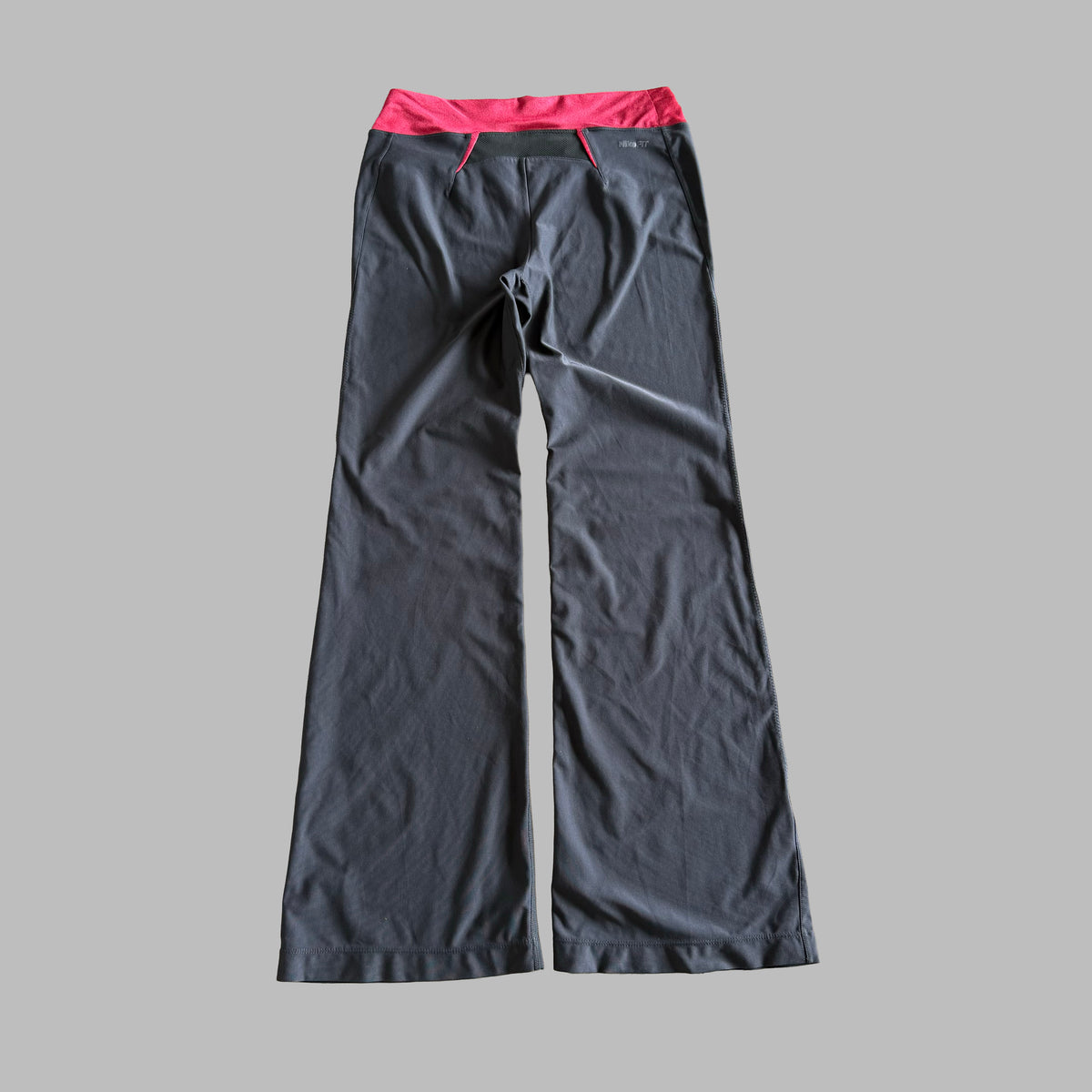 Y2K Nike Panelled Flare Activewear Yoga Pants - S