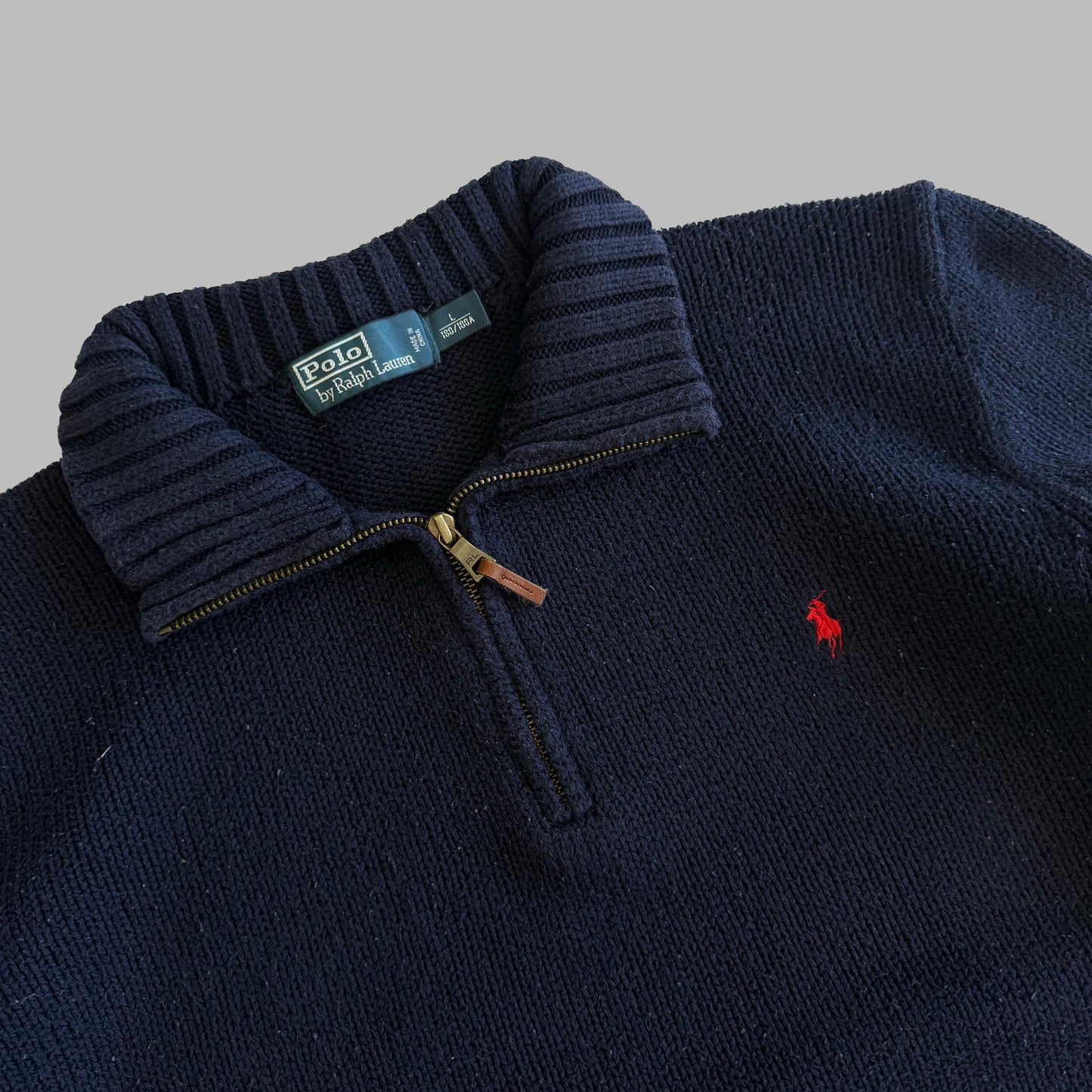 90s Polo Ralph Lauren Quarter Zip - L