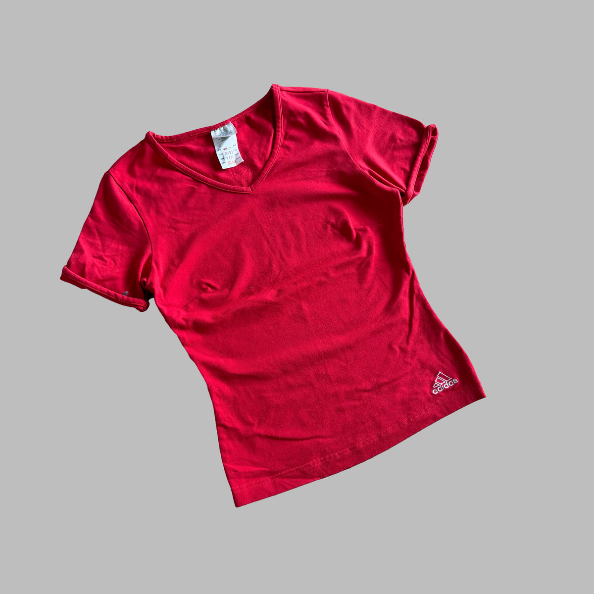 90s Adidas Synched V-Neck Activewear Top - S