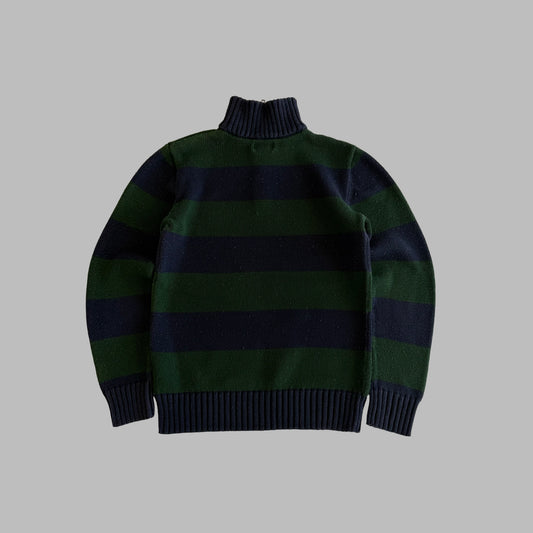90s Polo Ralph Lauren Striped Quarter Zip - S