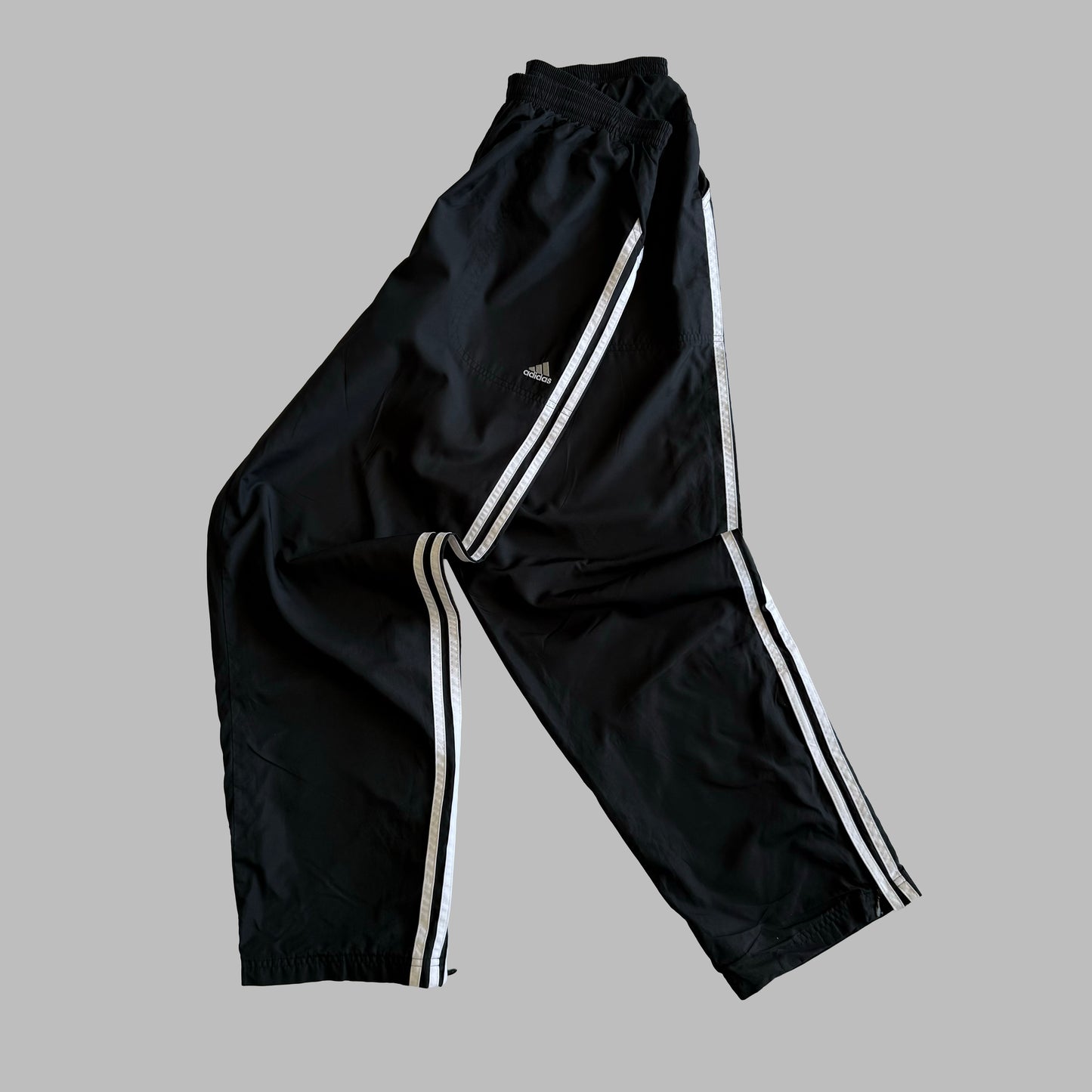 00s Adidas Wide Leg Track Pants - Medium