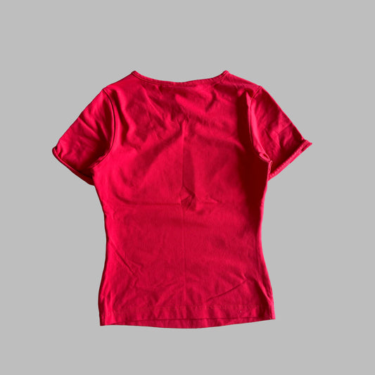 90s Adidas Synched V-Neck Activewear Top - S