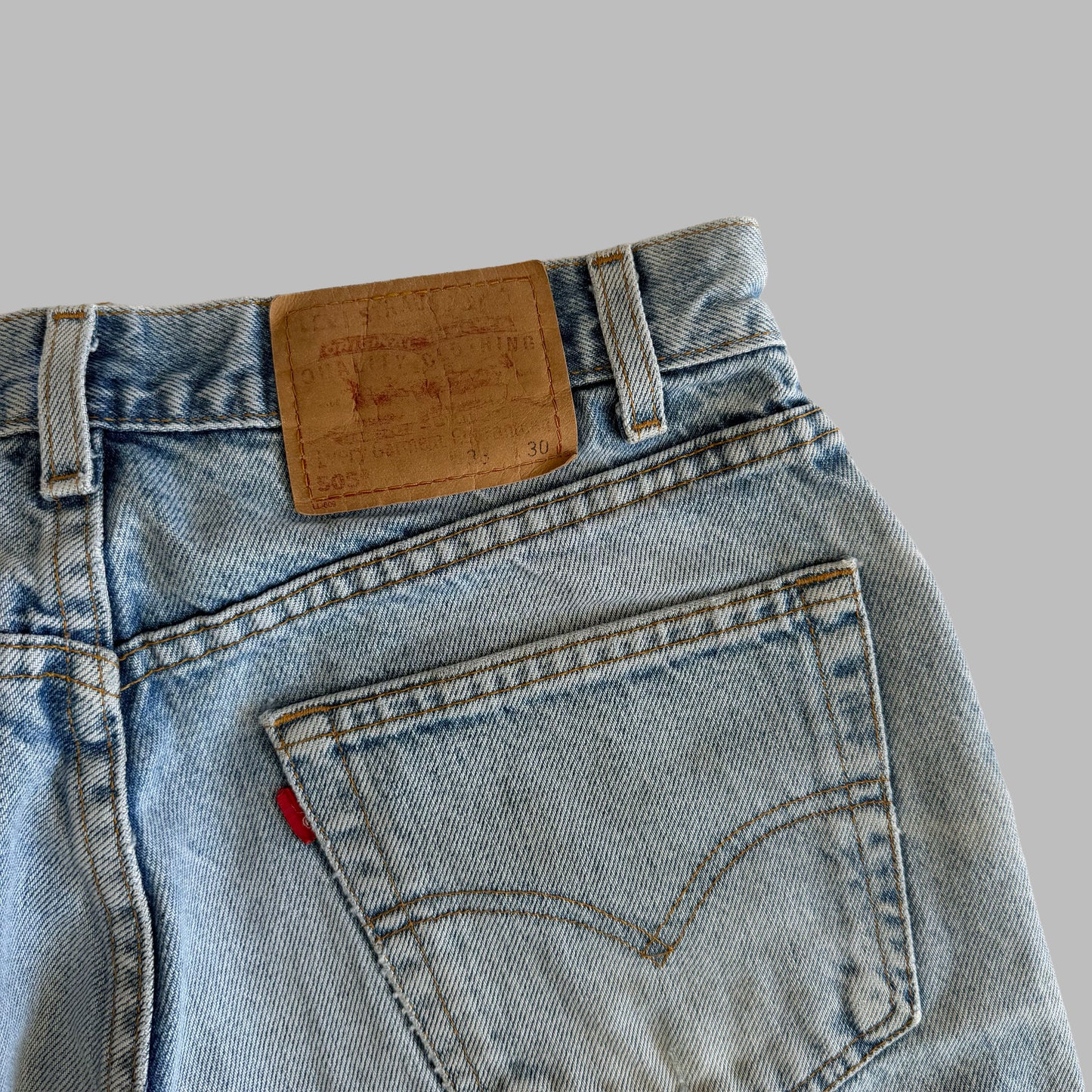 90s Levis 505 Paper Tag Straight Leg Jeans - 33 x 30