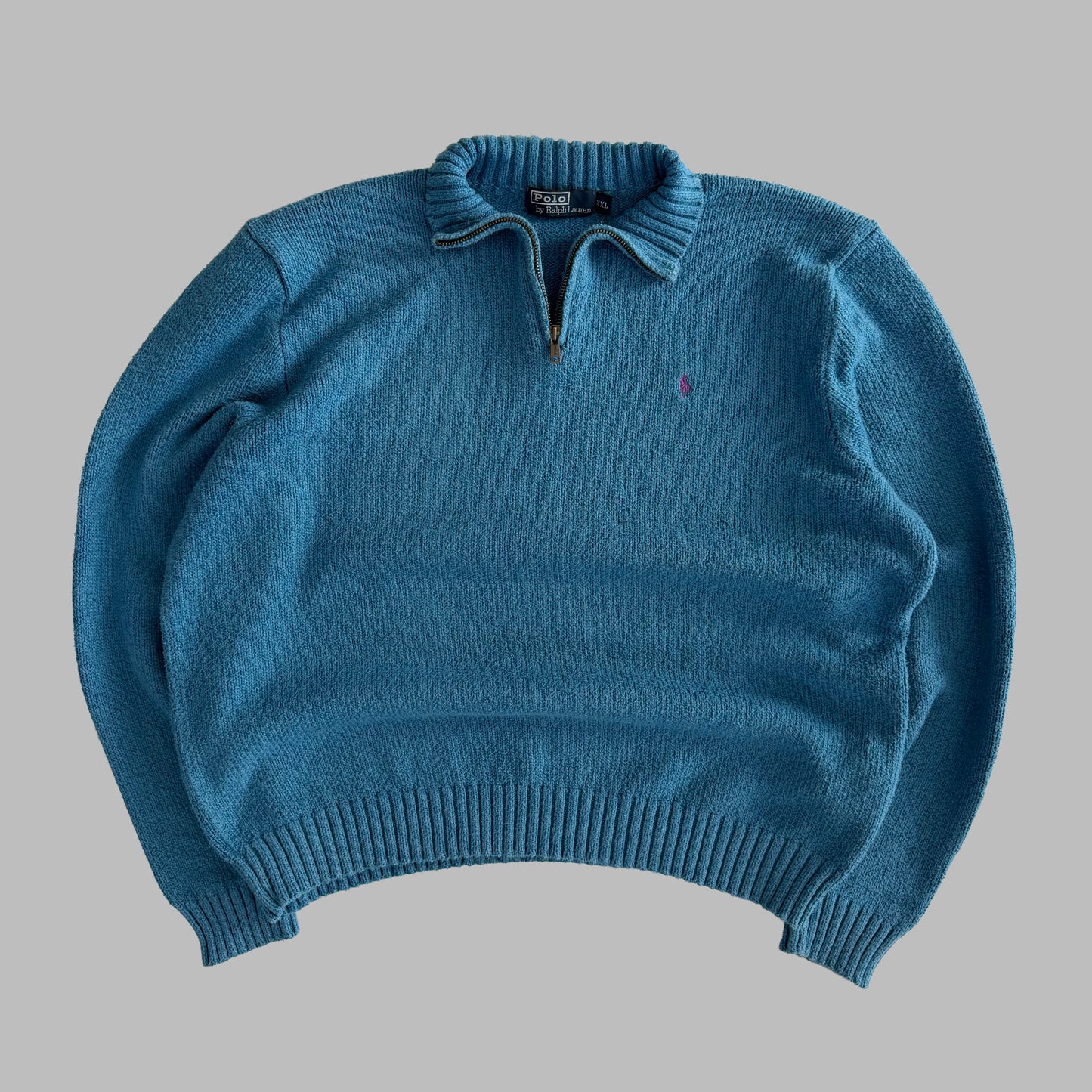 90s Polo Ralph Lauren Heavyweight Quarter Zip - XXL
