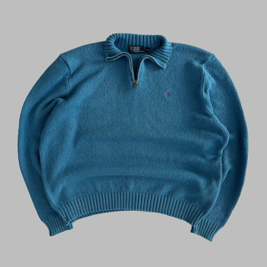 90s Polo Ralph Lauren Heavyweight Quarter Zip - XXL