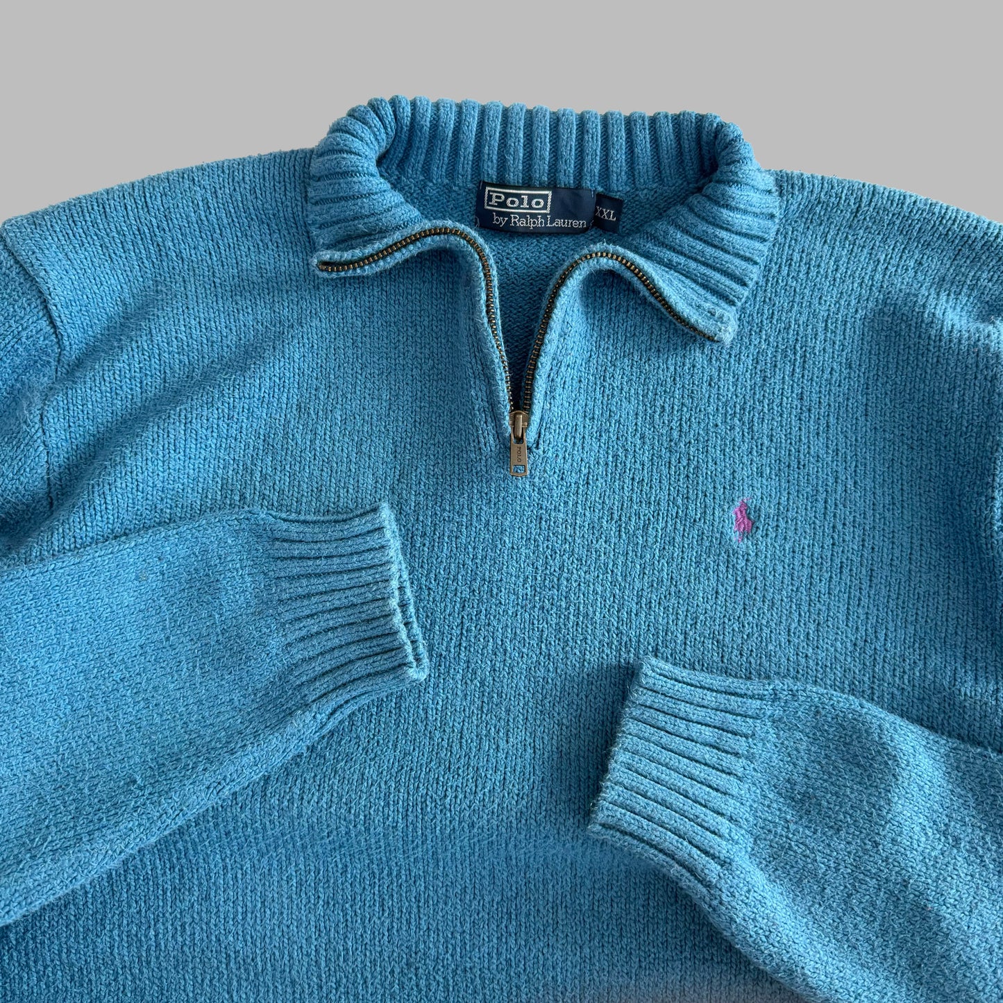 90s Polo Ralph Lauren Heavyweight Quarter Zip - XXL