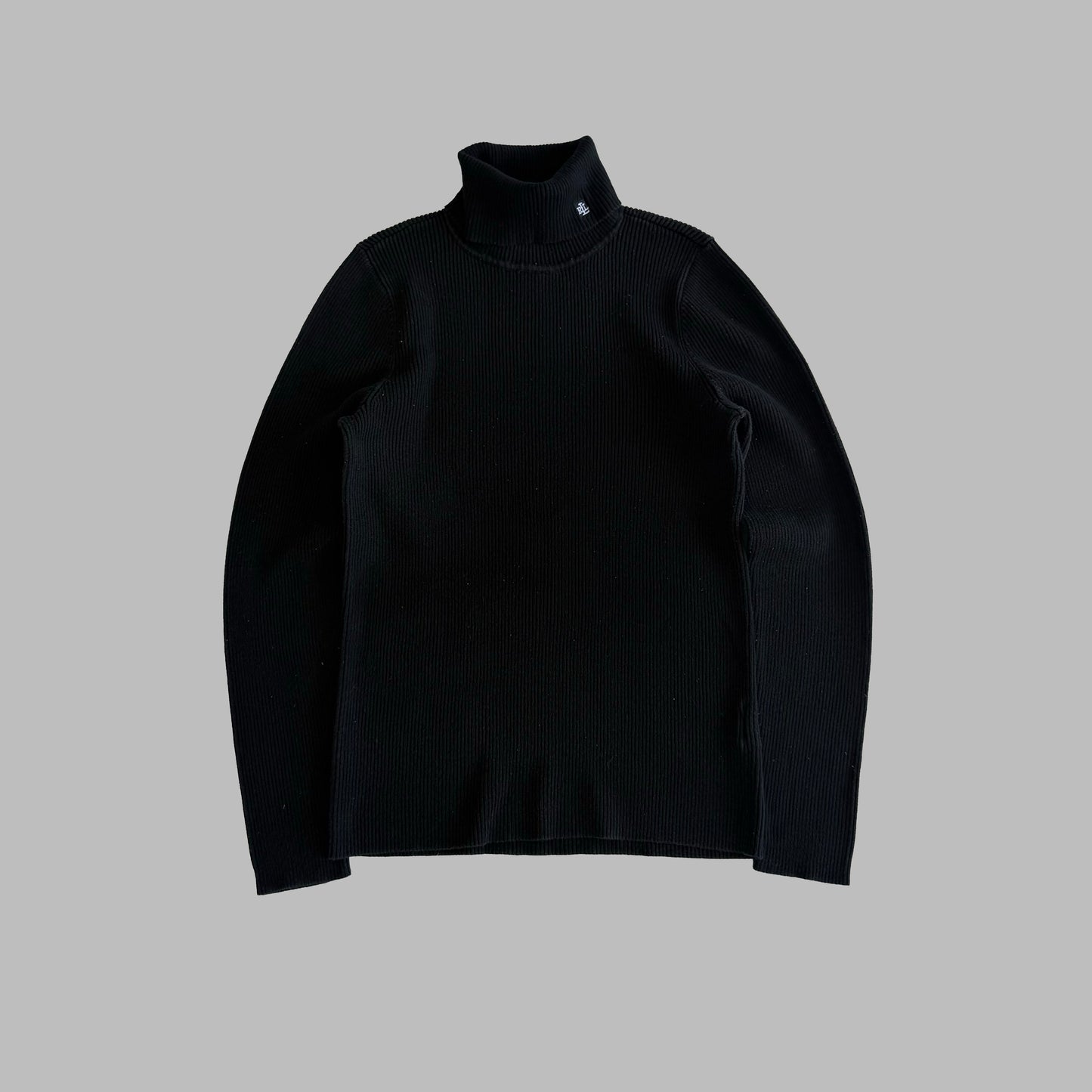 Y2K Polo Ralph Lauren Ribbed Turtle Neck Knit - L