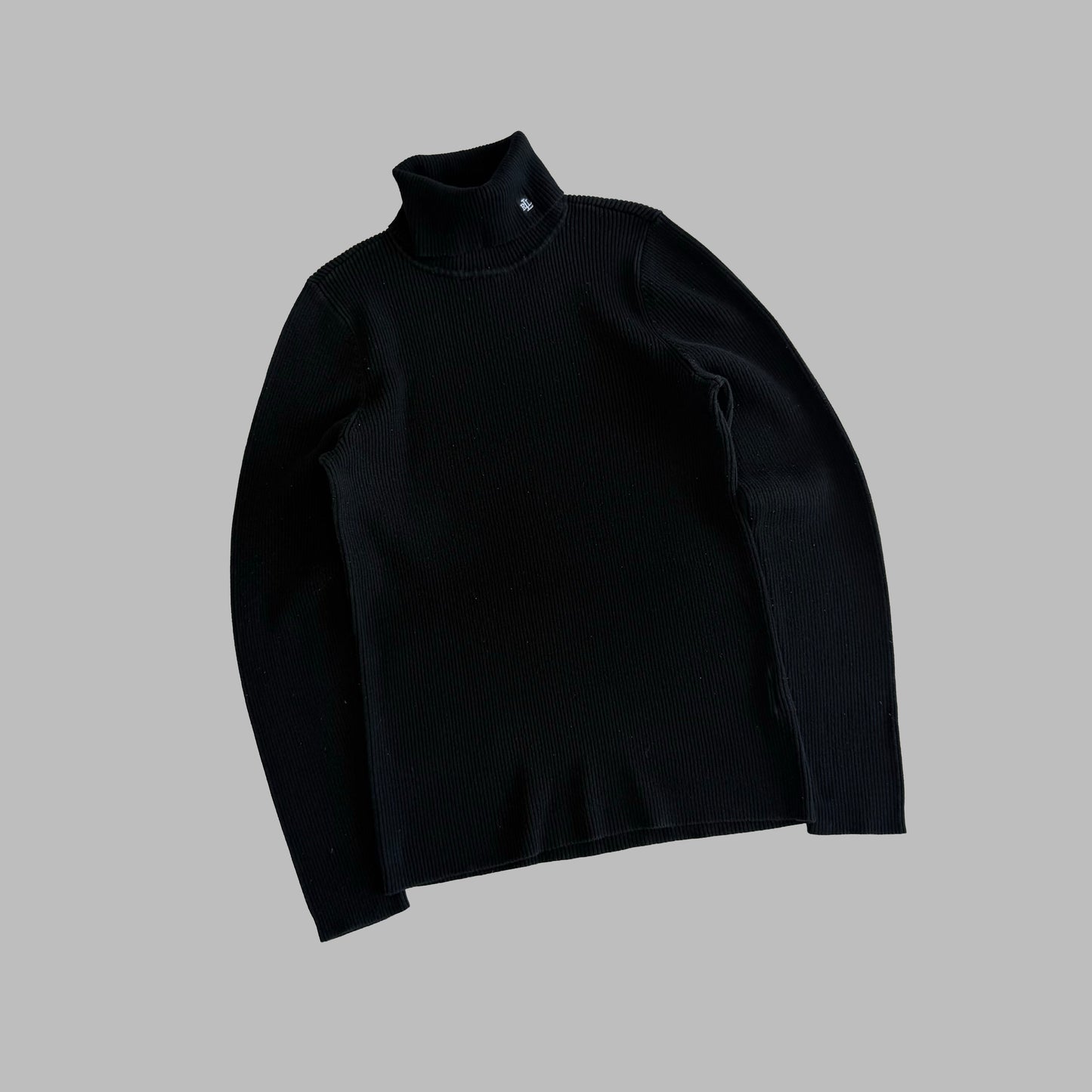 Y2K Polo Ralph Lauren Ribbed Turtle Neck Knit - L