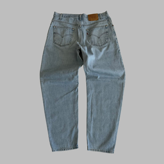 90s Levis 560 Paper Tag Barrel Jeans - 36 x 32