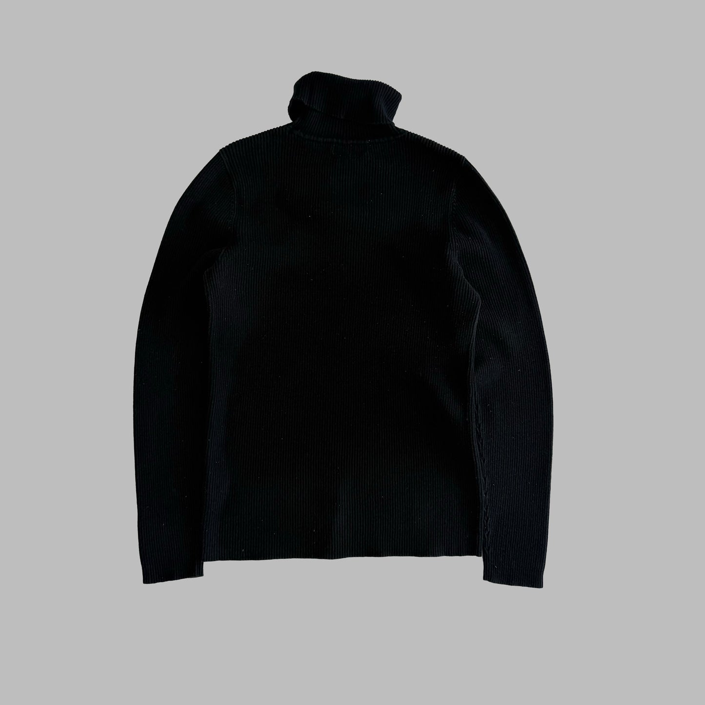 Y2K Polo Ralph Lauren Ribbed Turtle Neck Knit - L