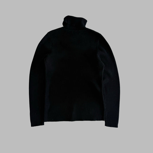 Y2K Polo Ralph Lauren Ribbed Turtle Neck Knit - L