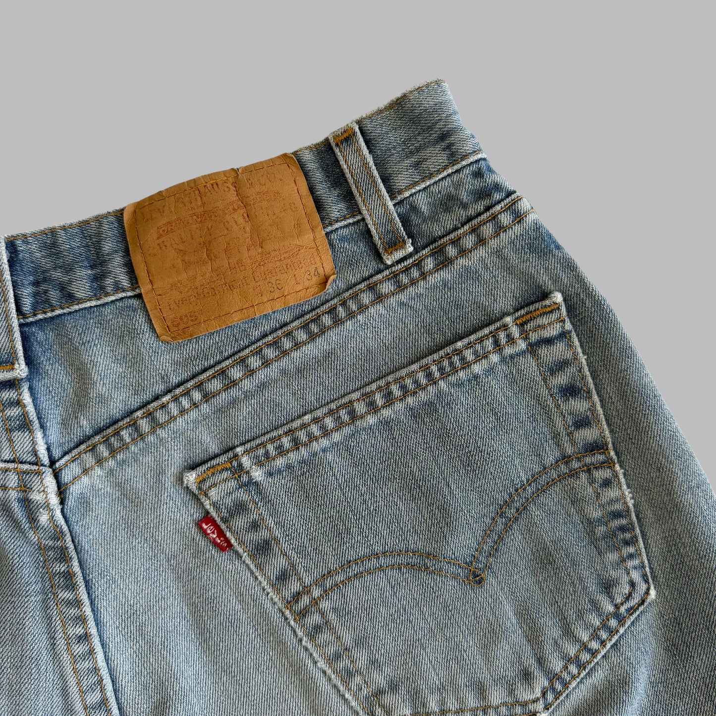 90s Levis 505 Paper Tag Straight Jeans - 36 x 34