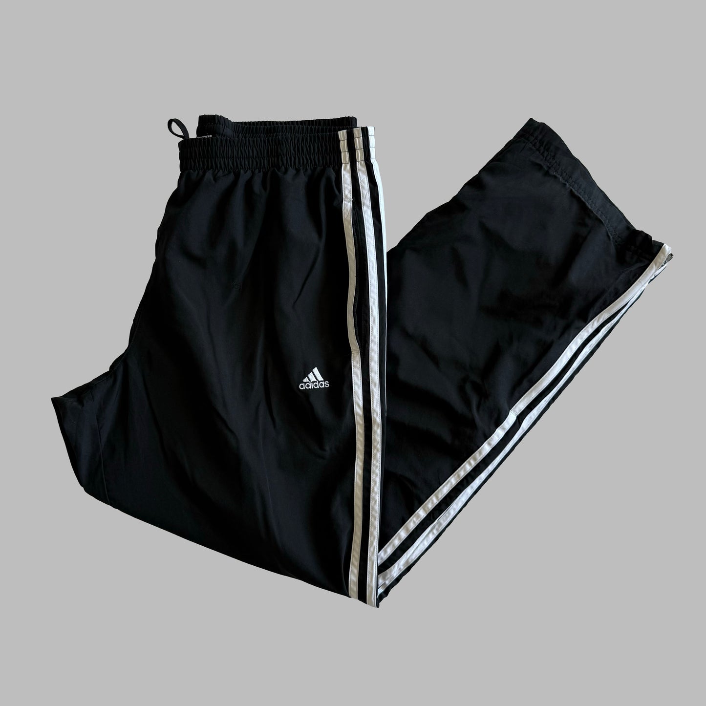 00s Adidas Wide Leg Track Pants - Medium
