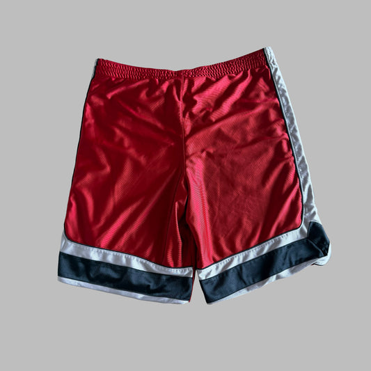 Y2K Nike Striped Heavyweight Basketball Shorts - M