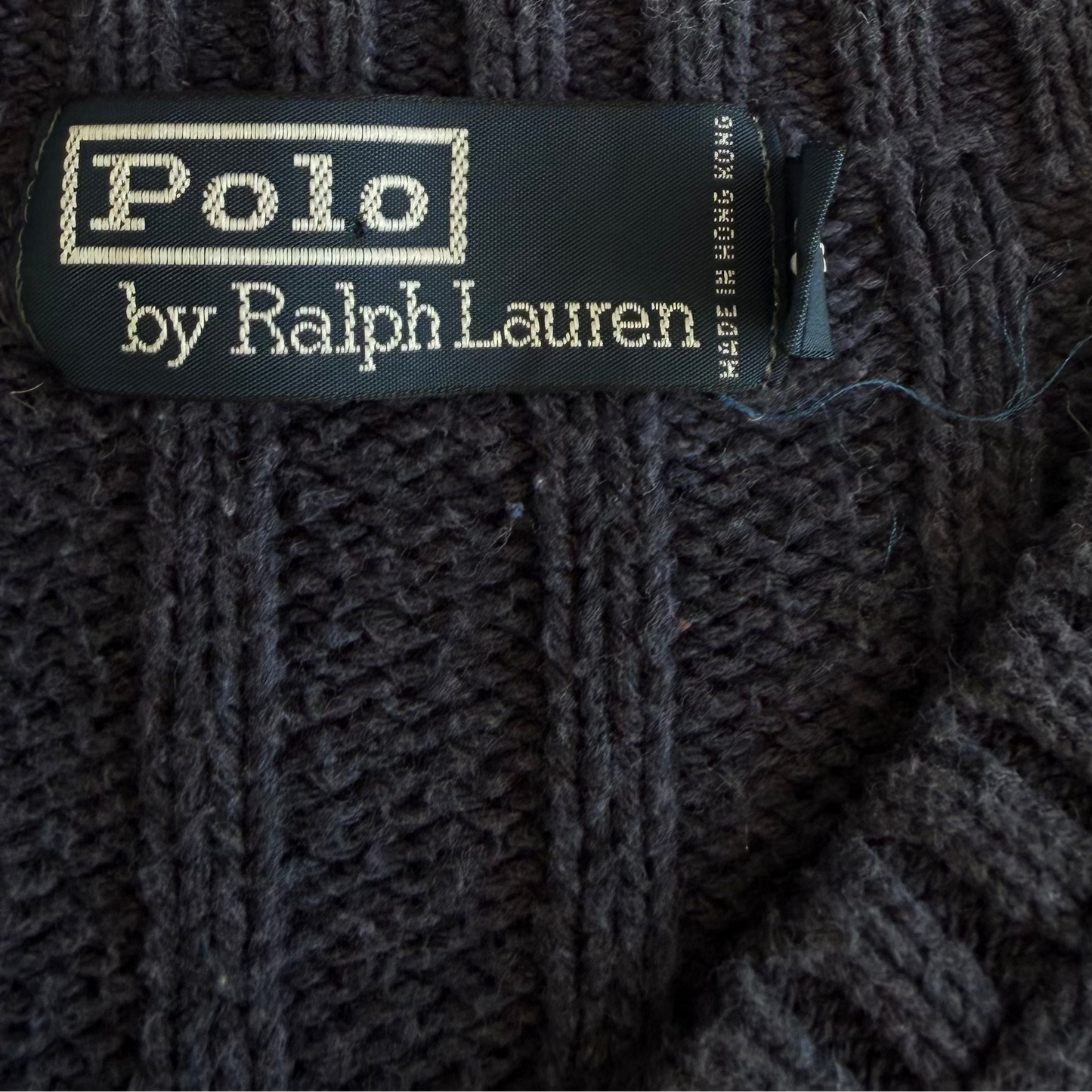 90s Polo Ralph Lauren Ribbed Heavy Knit - XXL