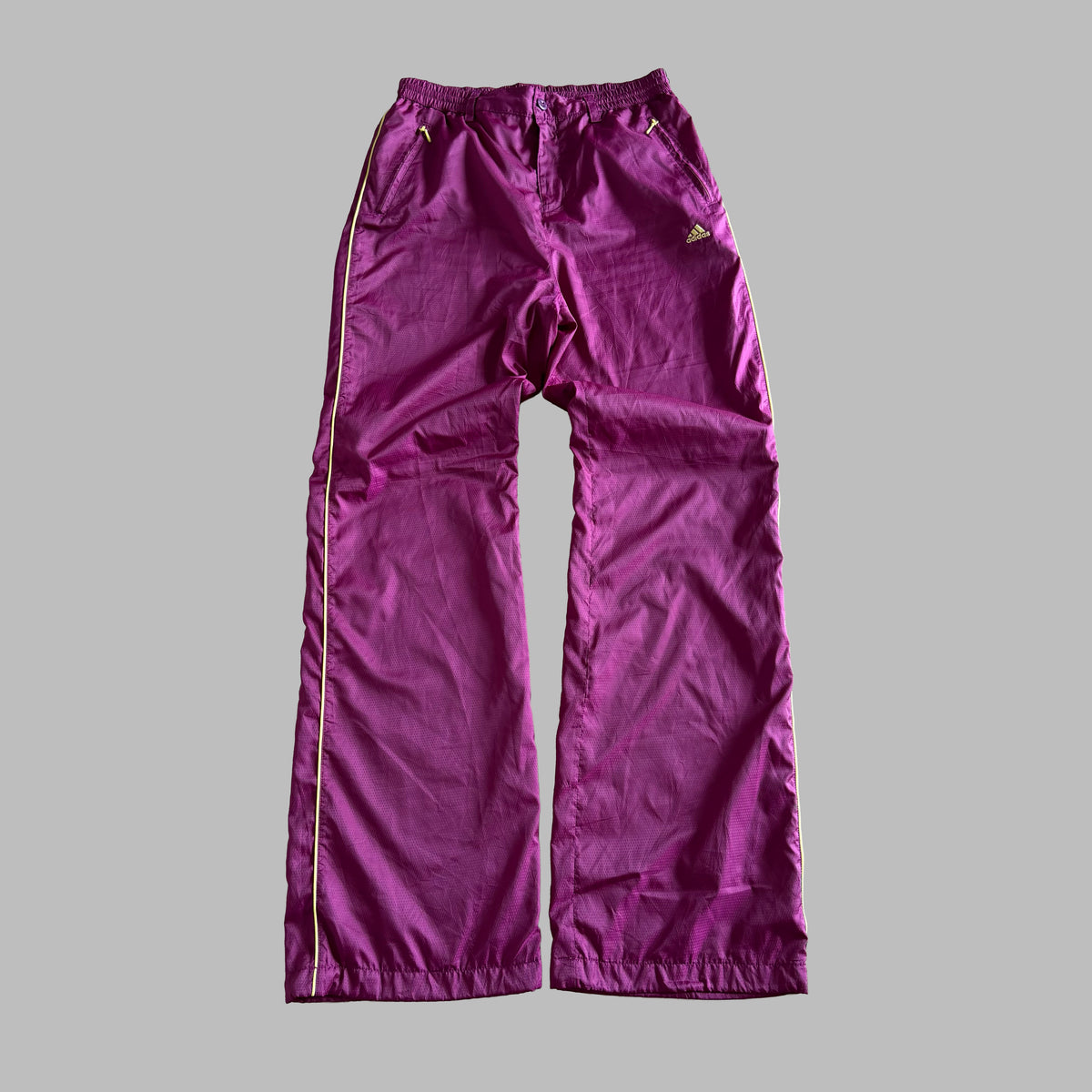 Y2K Adidas Striped Active Track Pants - S