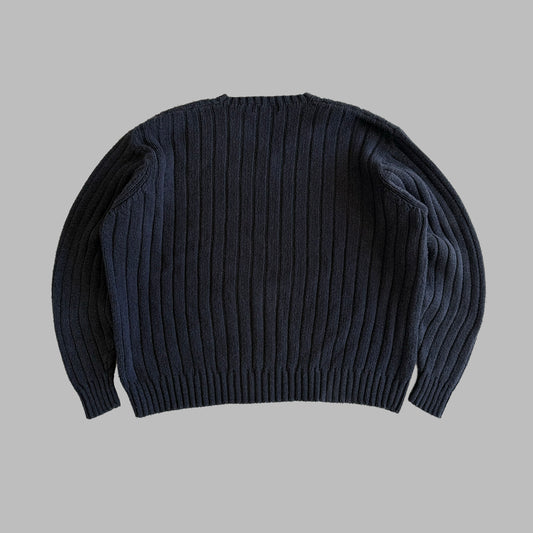 90s Polo Ralph Lauren Ribbed Heavy Knit - XXL