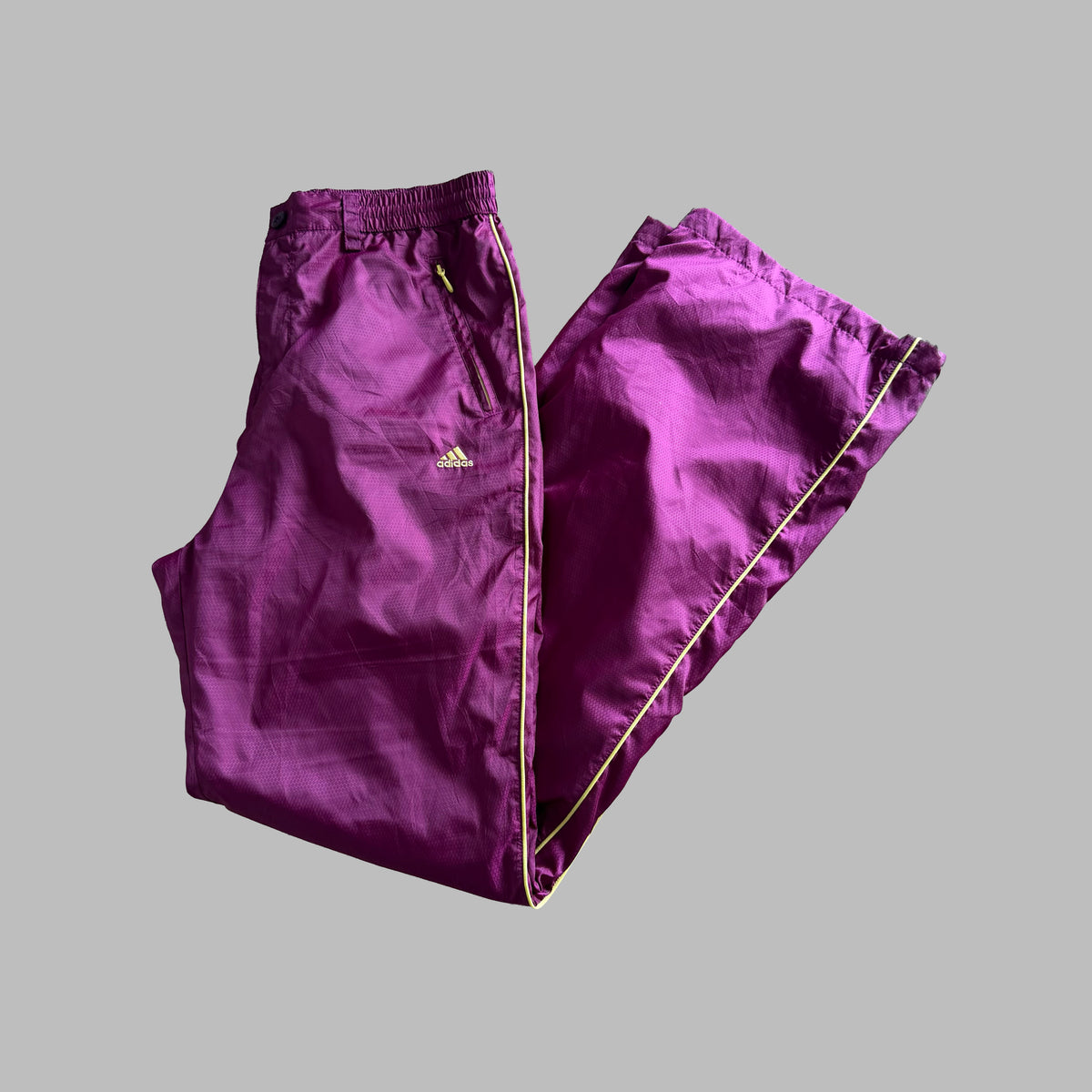 Y2K Adidas Striped Active Track Pants - S