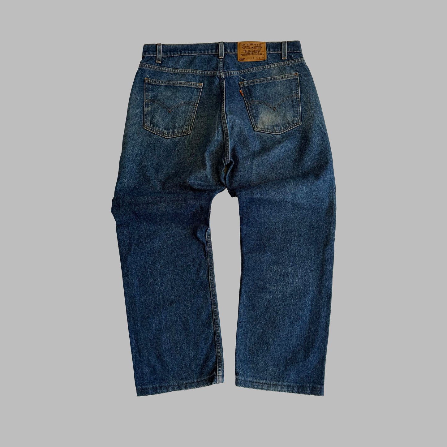 90s Levis 505 Paper Tag Wide Leg Jeans - 36 x 29