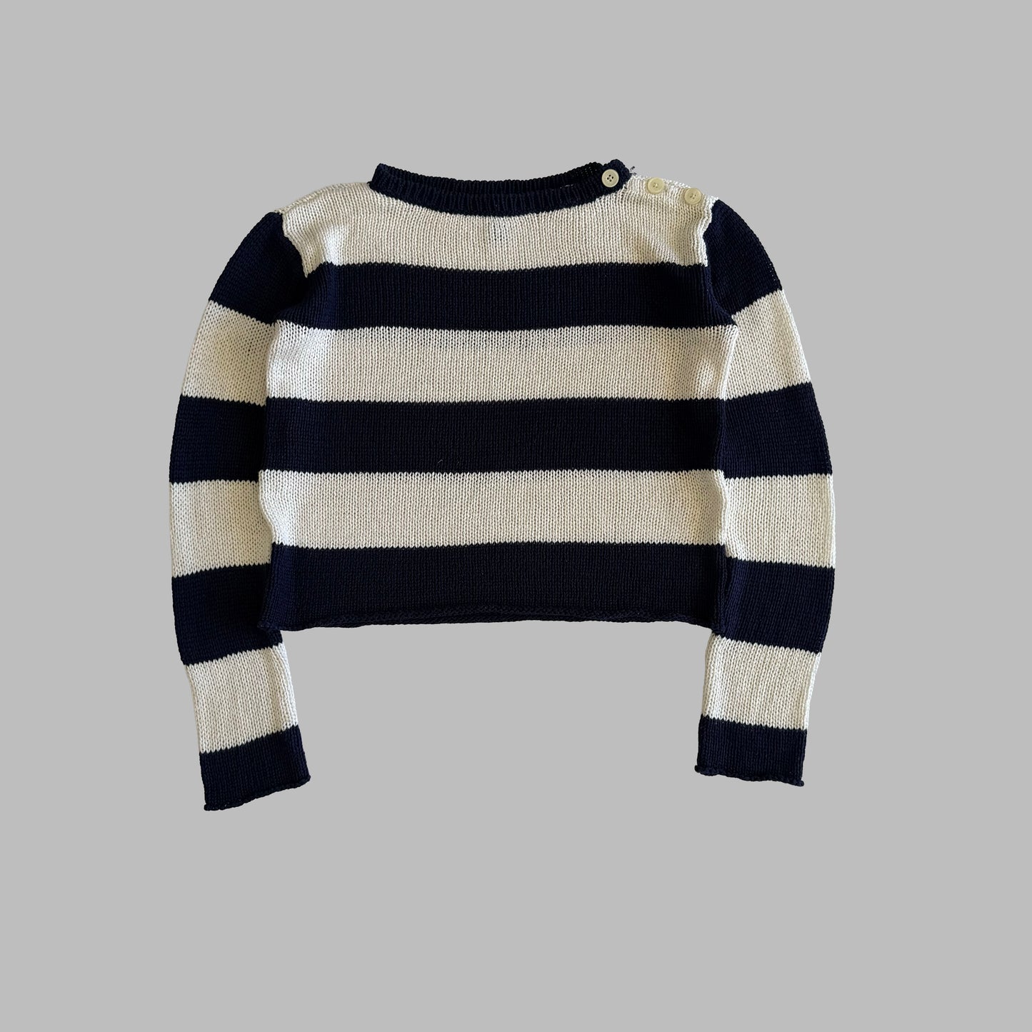Y2K Polo Ralph Lauren Striped Heavy Knit - M