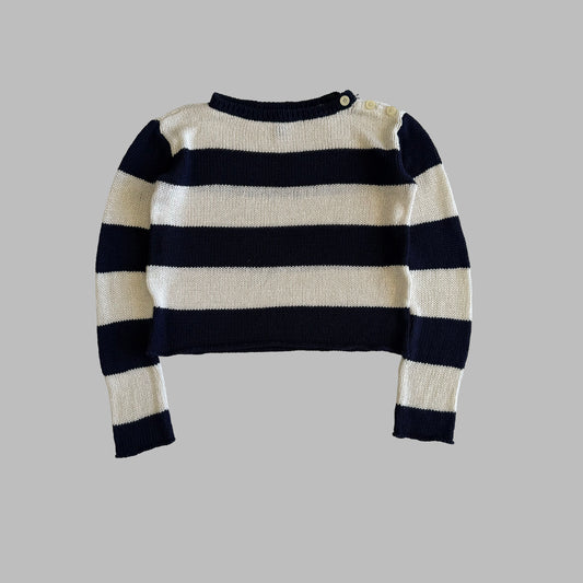 Y2K Polo Ralph Lauren Striped Heavy Knit - M