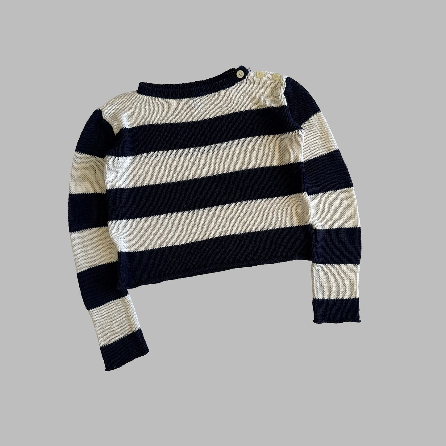 Y2K Polo Ralph Lauren Striped Heavy Knit - M