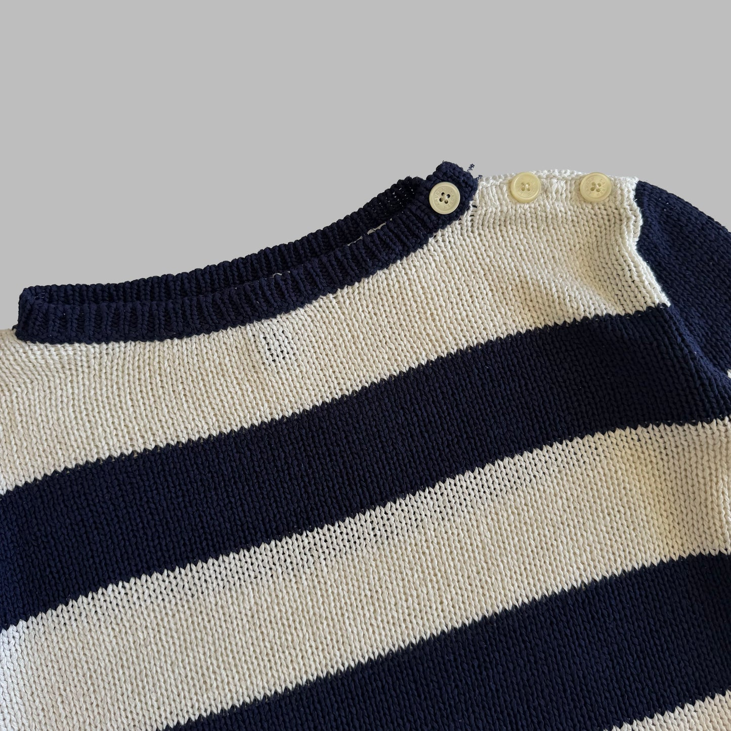 Y2K Polo Ralph Lauren Striped Heavy Knit - M