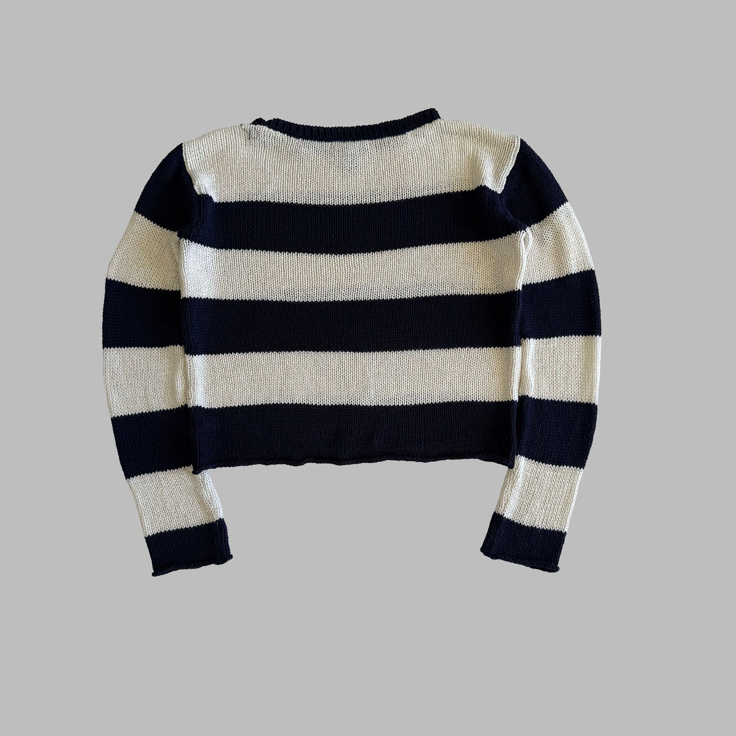 Y2K Polo Ralph Lauren Striped Heavy Knit - M