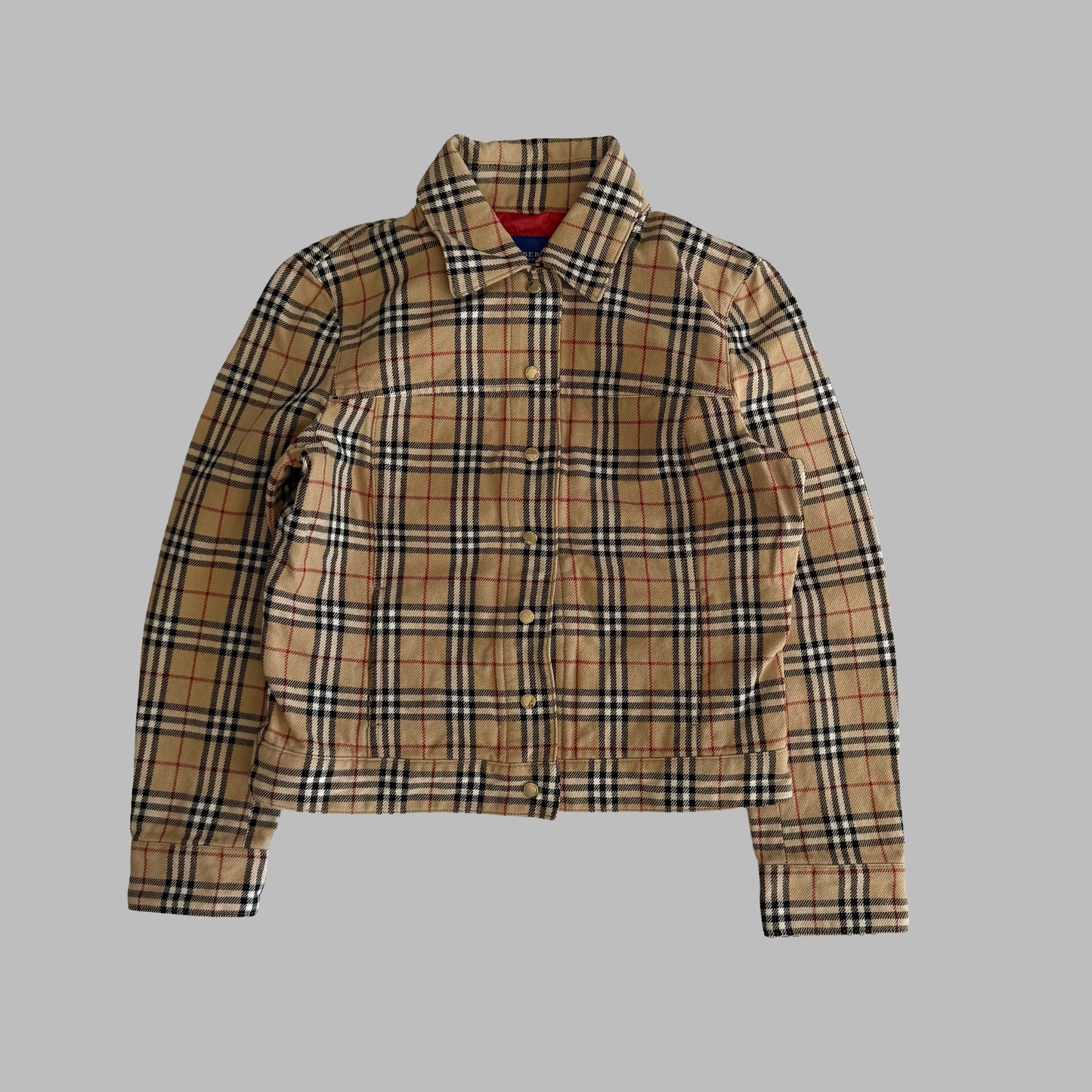 Y2K Burberry Blue Label Nova Check Jacket - XS