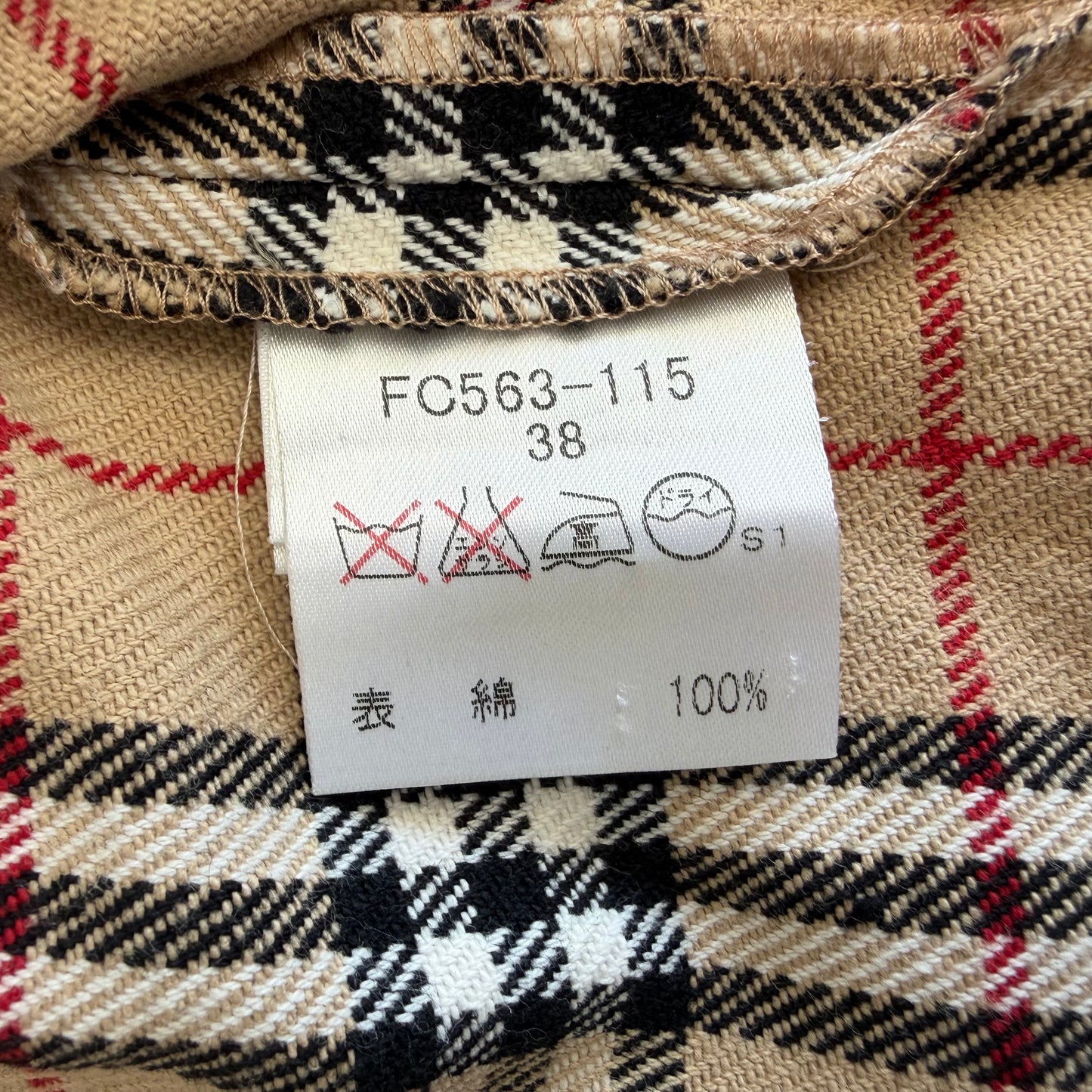 Y2K Burberry Blue Label Nova Check Jacket - XS