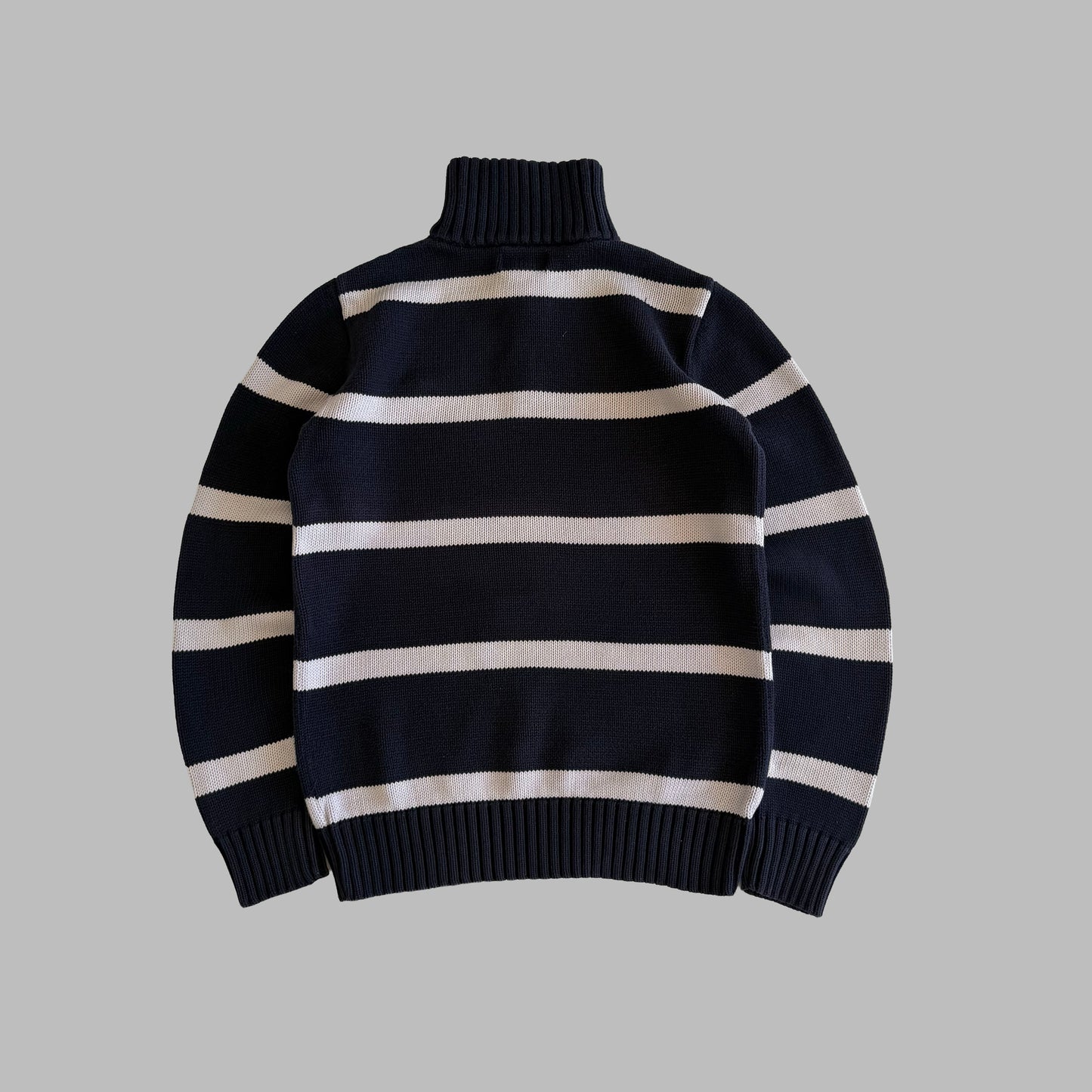 90s Polo Ralph Lauren Striped Quarter Zip - S