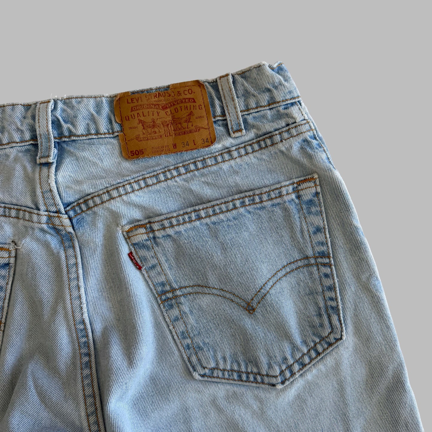 90s Levis Paper Tag Straight Leg Jeans - 34 x 34