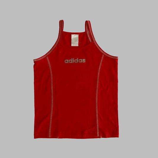 Y2K Adidas Spell Out Tank - S
