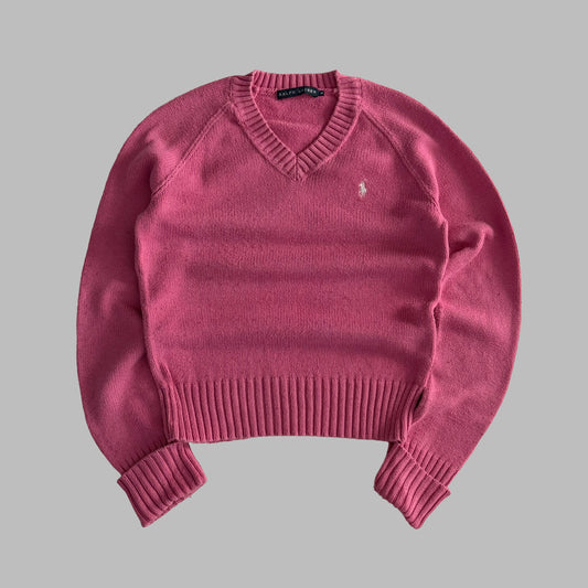Y2K Polo Ralph Lauren Heavy Knit Sweater - M